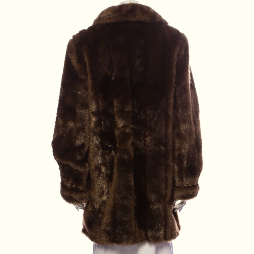 DENNIS BASSO FAUX FUR COAT